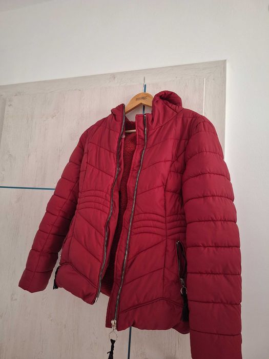 Palton cu glugă matlasat