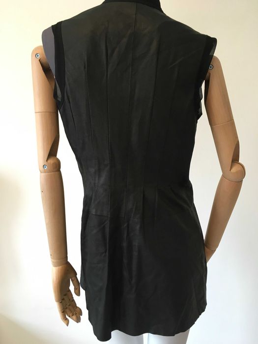 Jet Set елегантен елек естествена кожа S