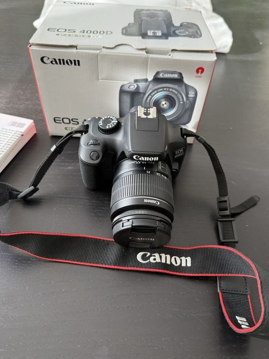 Camera D-SLR, Canon, EOS 4000D, 18 - 55 mm, 18 MP, Wi-Fi, Negru