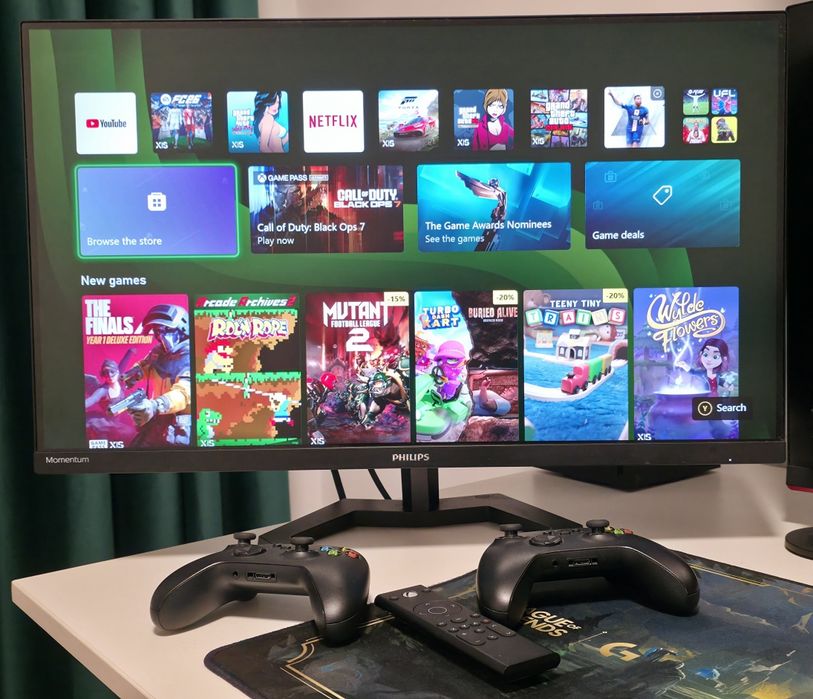 Xbox Series X – 1TB + 2 controllere + telecomandă multimedia