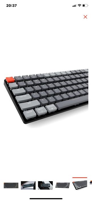 Клавитура:Keychron K3-E3 Brown Switch серый
