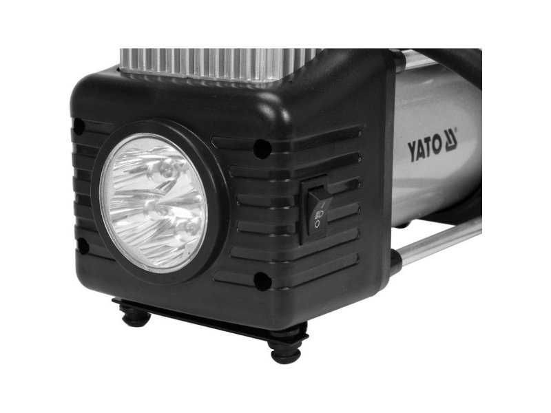 Компресор за гуми с LED светлина, YATO, YT 73462, 250 W
