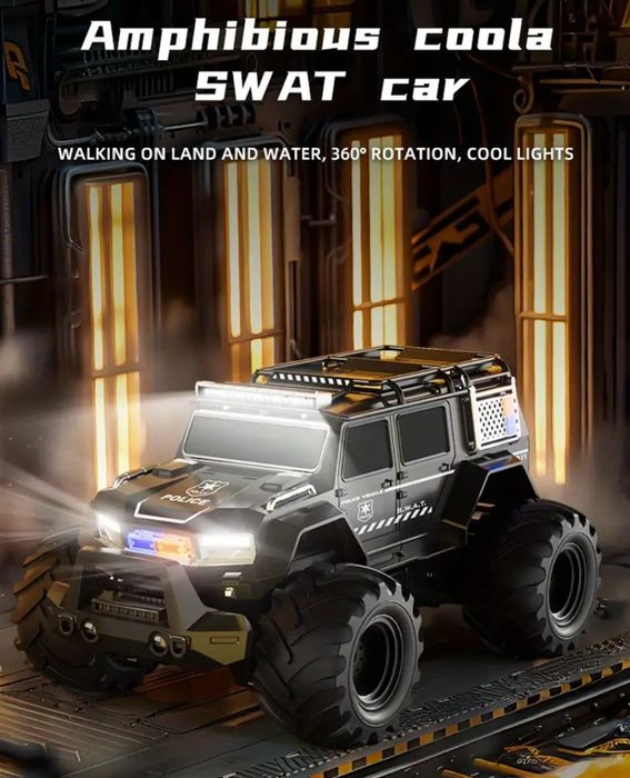 Полицейская машина на пульте управления, радиоуправляемая машина