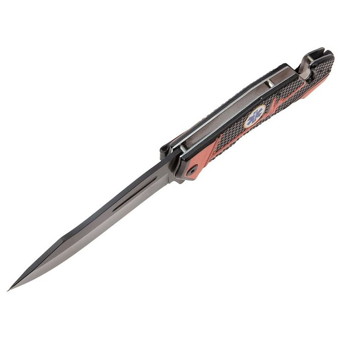 Briceag vanatoare, Medical Rescue, 22 cm, otel inoxidabil, negru