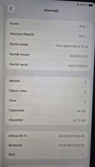 Apple iPad 10 (2022) v2 – 10.9”, 64GB, Wi-Fi, Silver