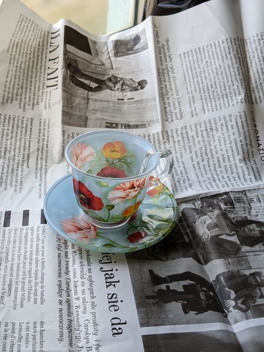 Чайная пара из стекла