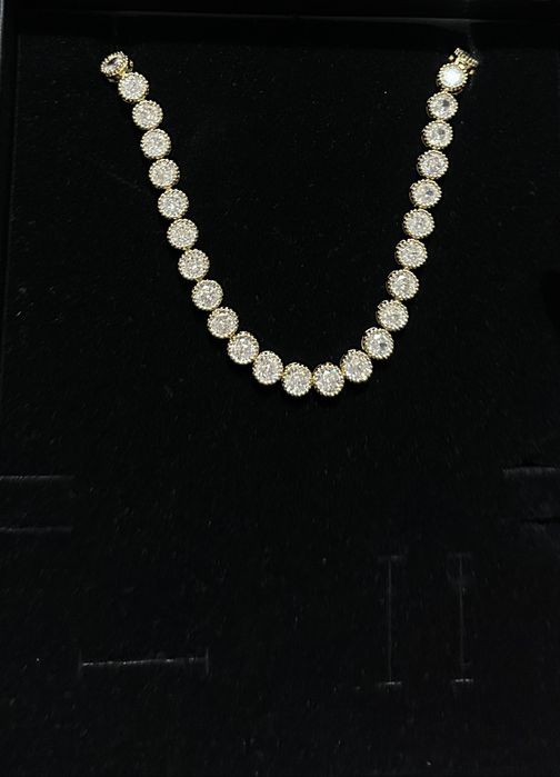 Colier angelic tennis auriu