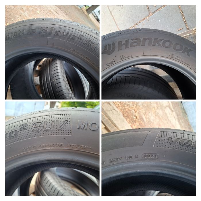 4бр. 235/60/18 Hankook + Continental Летни гуми