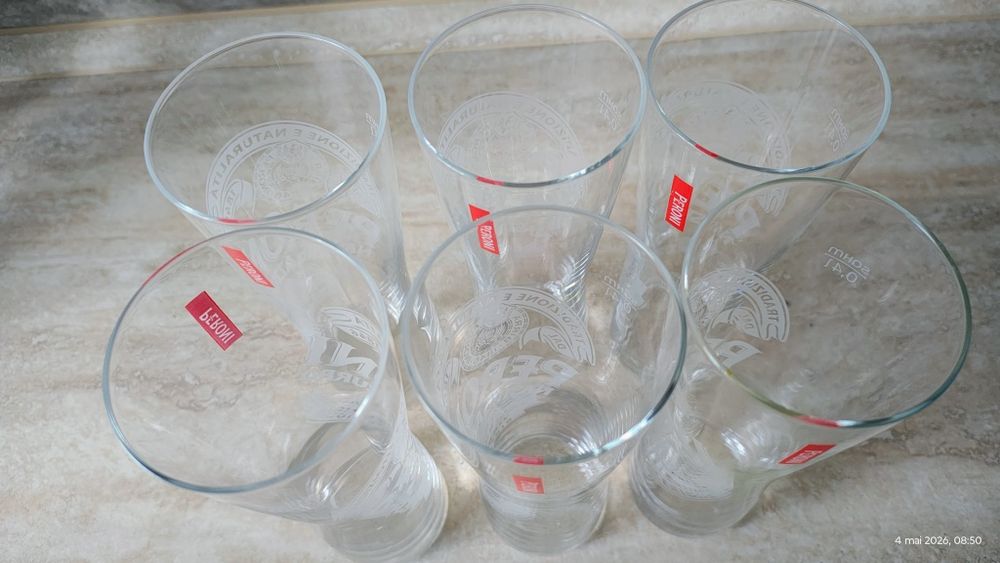 Set 6 pahare pentru bere Peroni 0.4l