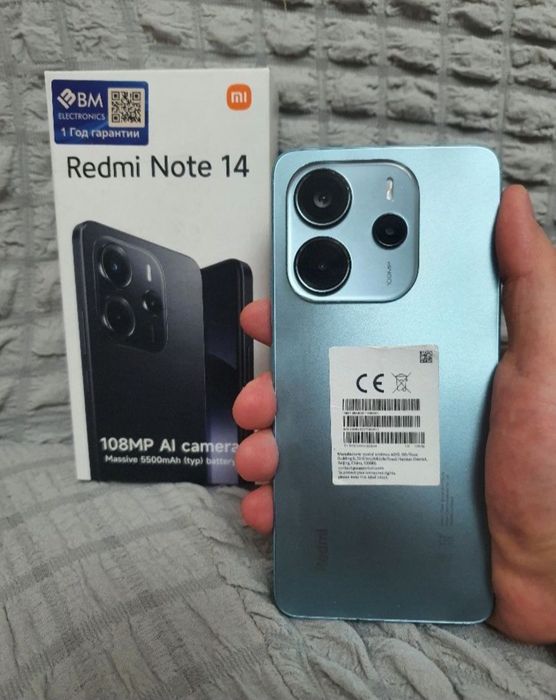 Redmi Note 14 8+8/128Gb Blue Igravoy kuchli karobka Bor Holati yaxshi