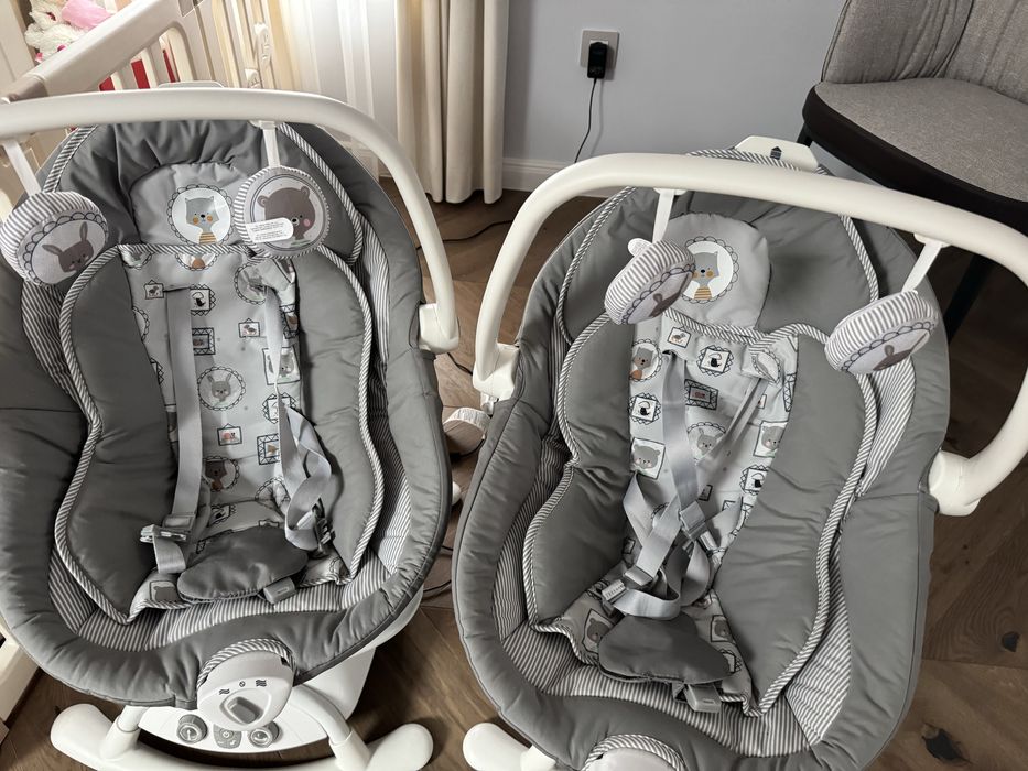 Шезлонг и люлка Joie Sansa 2 в 1, Цвят Portrait