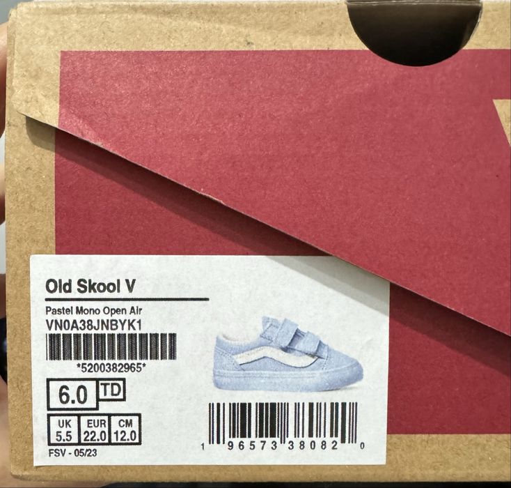 Детские кеды Vans новые 14см.