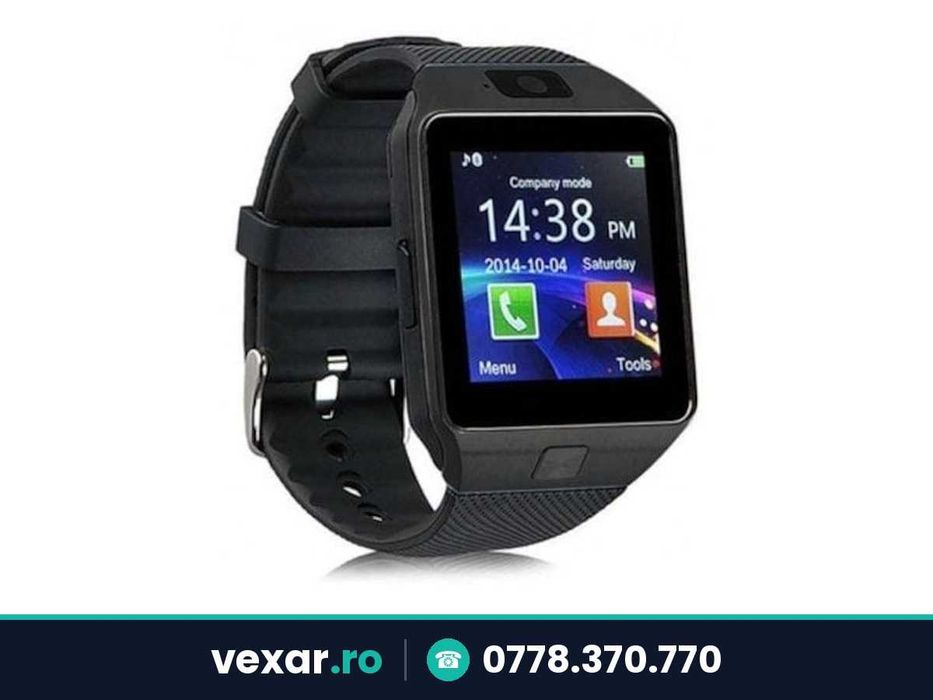 Ceas smartwatch cu camera si cartela SIM, apeluri, Bluetooth