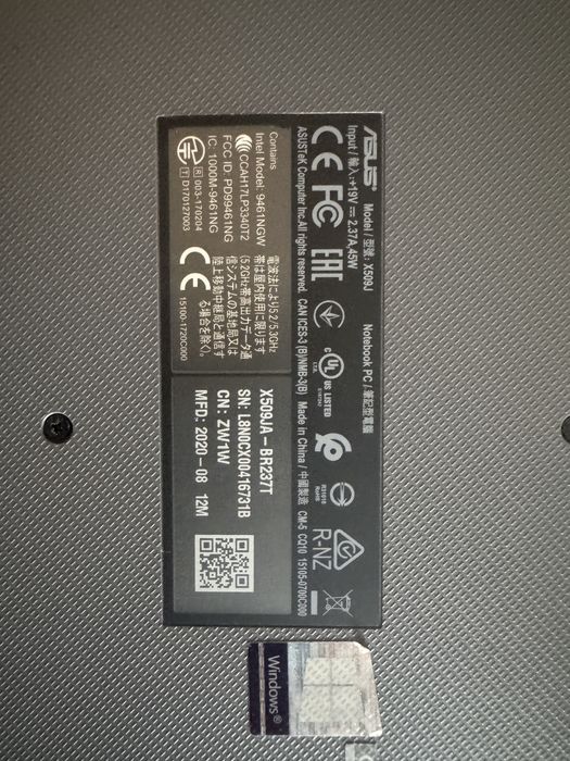 Ноутбук ASUS X509J