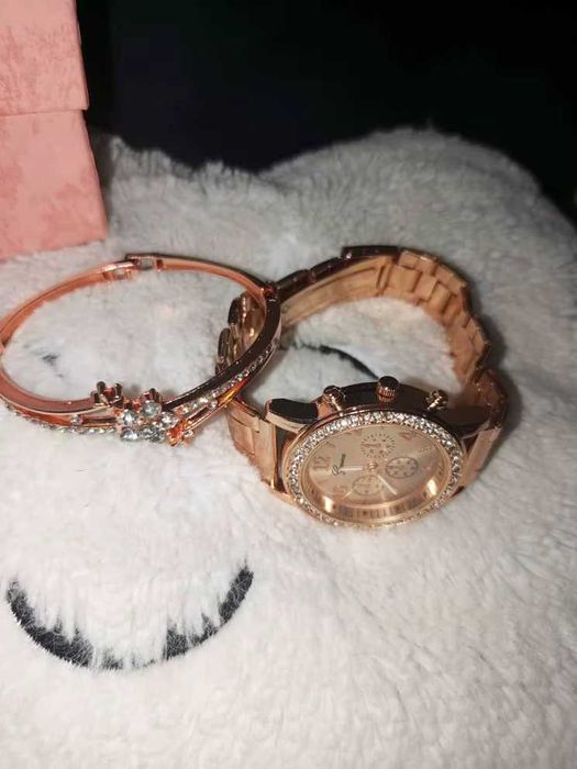 Set elegant: Ceas damă + Brățară | Stil Premium