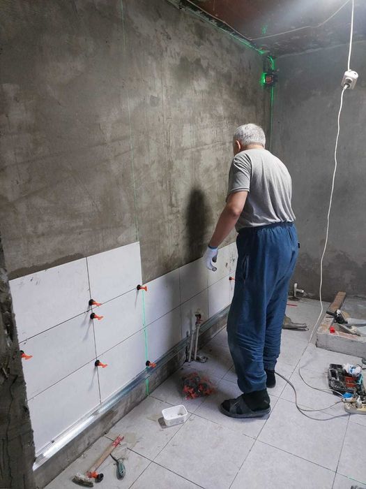 Укладка кафеля, керамогранит