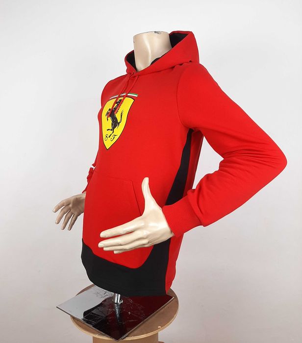 Puma Scuderia Ferrari F1 Logo Hoodie - Оригинален мъжки суитшърт