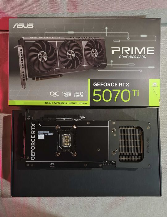 ASUS RTX 5070 Ti PRIME OC 16GB – ca nouă, garanție 36 luni + joc inclus (Resident Evil Requiem) – 5200 RON