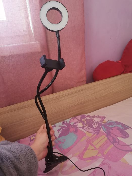 Селфи ринг със стойка, държач за маса и дистанционно