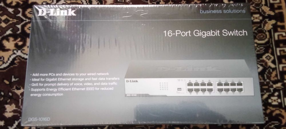 Неуправляемый коммутатор DGS-1016D/I2A новый