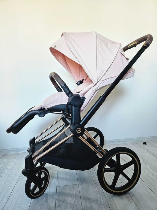 Като нова! Количка Cybex Priam 4 Peach pink, Rose gold frame