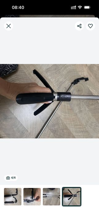 Selfie stick cu stativ poze