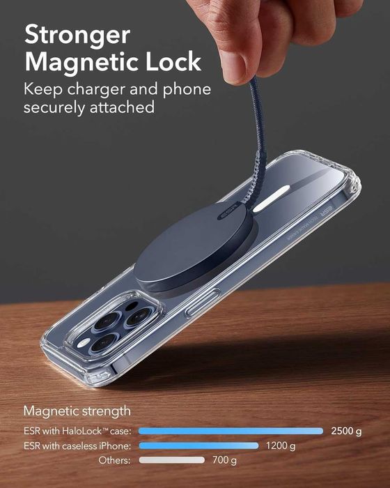 Мини безжично зарядно устройство ESR HaloLock