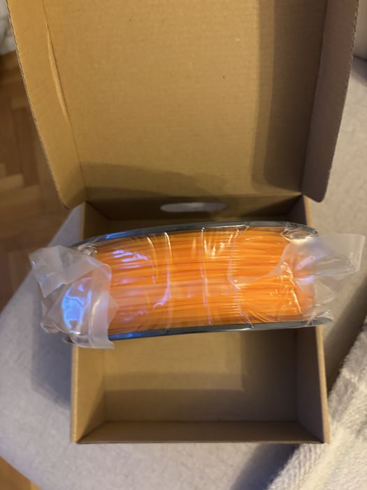 Filament imprimanta 3d PLA orange si green