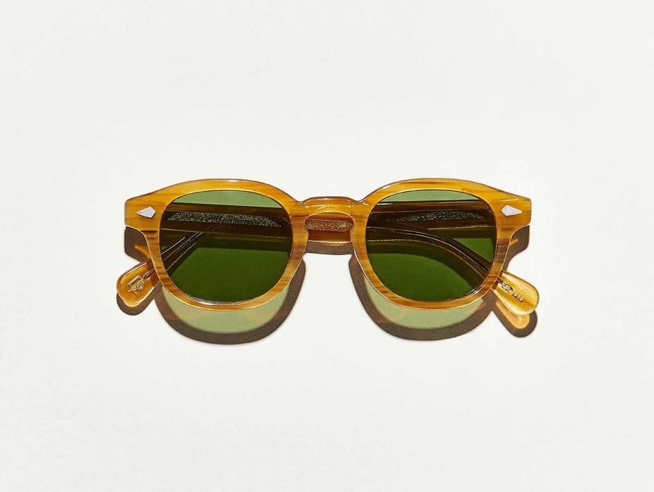Слънчеви очила Moscot Lemtosh Linen Frame Dark Green Lenses.