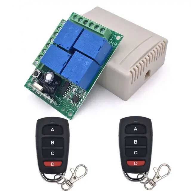 Releu telecomanda 4 relee 2 telecomenzi automatizari porti 12 V