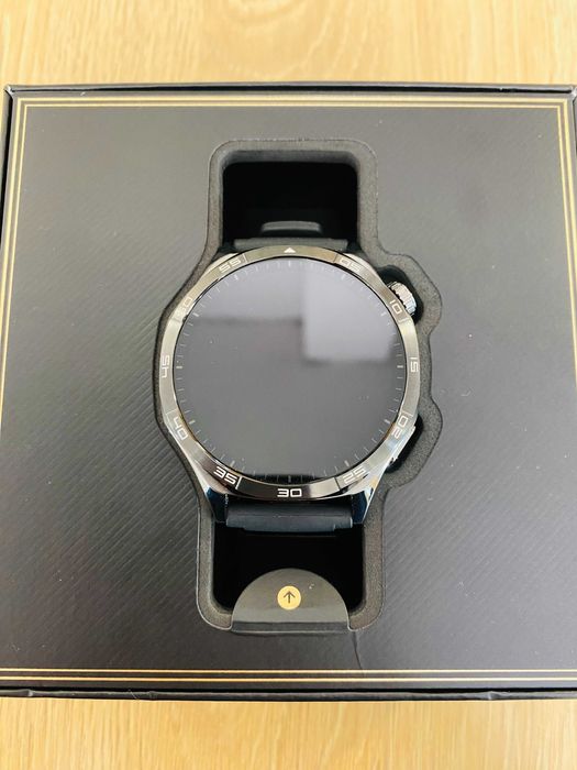 КАТО НОВ !!! Huawei Watch GT 5, 46mm, Black Fluoroelastomer Strap