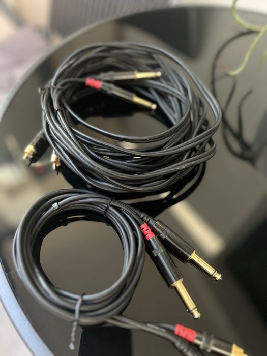 Cablu stereo Cordial RCA Jack 6.3mm 1.5m 6m