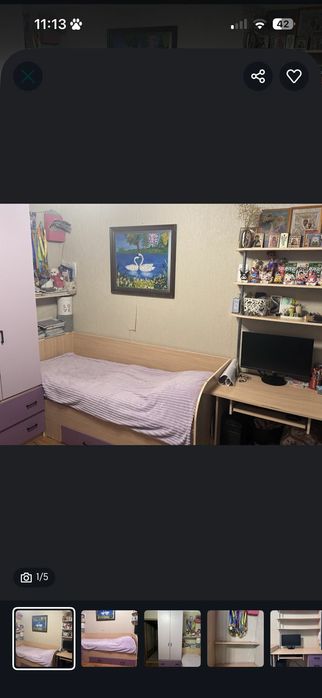 Продам детскую мебель