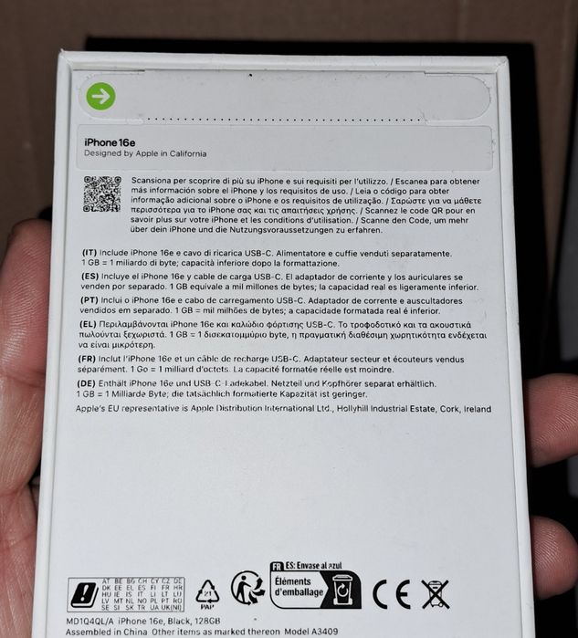Telefon mobil iPhone 16e 128GB sigilat