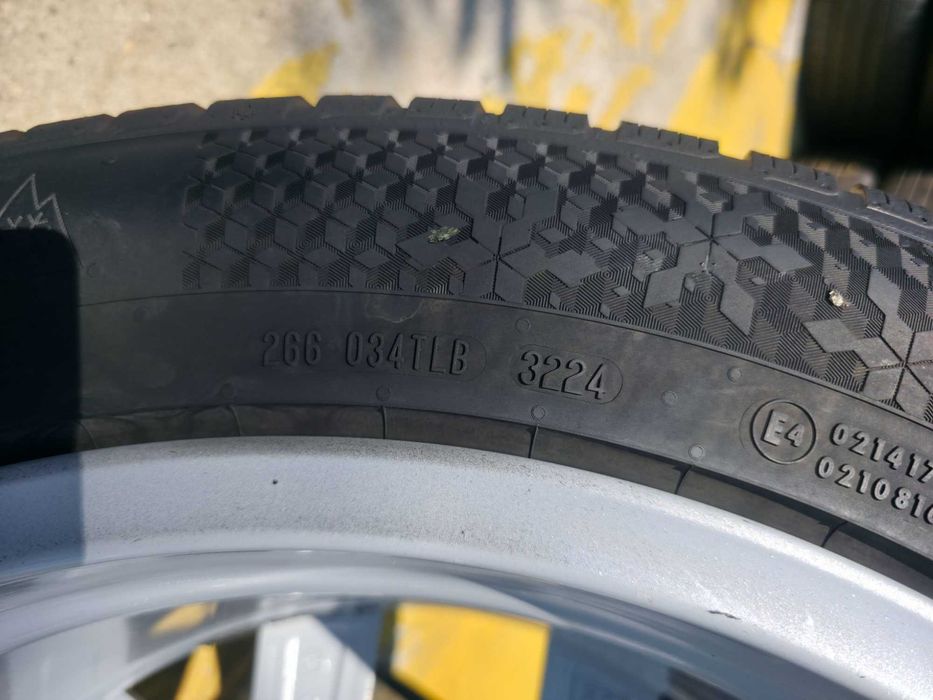 4 Roti Jante + Anvelope IARNA - 285/45/20 - OEM VW Touareg 2025 / AUDI Q7 - 5x112 20'' 9J ET 33 - CA NOI - DOT 2024 Continental IARNA !