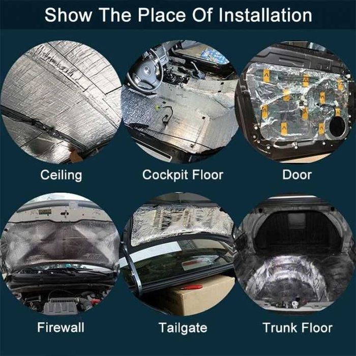 Шумо и топлоизолиращо фолио за МПС, Термоизолация, 100х500см, 7мм,