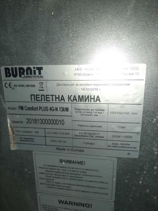 Камина на пелети