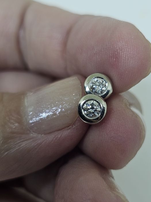 Пуссеты бриллианты 585проба