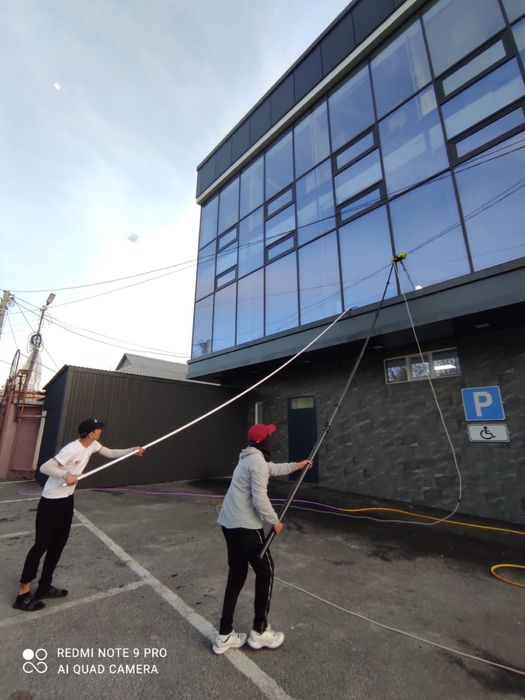 Мойка фасадов и окон