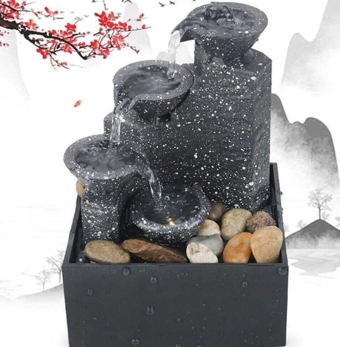 Красив артезиански декоративен фонтан 3в1