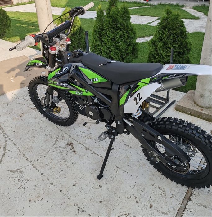 Motocross KXD Pro Adler 140cc + Casca,manusi,genunchere,armura