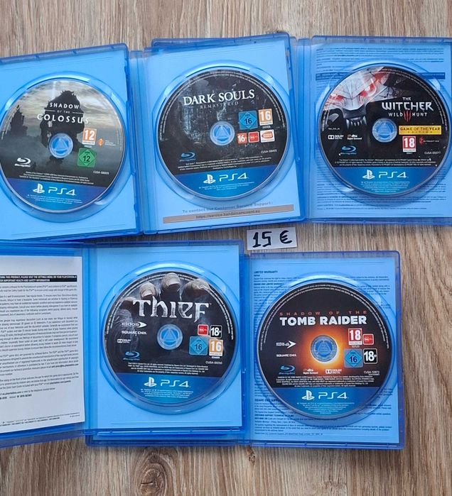 игри плейстейшън 4 ps4 tomb raider shadow of colosus darksouls witcher