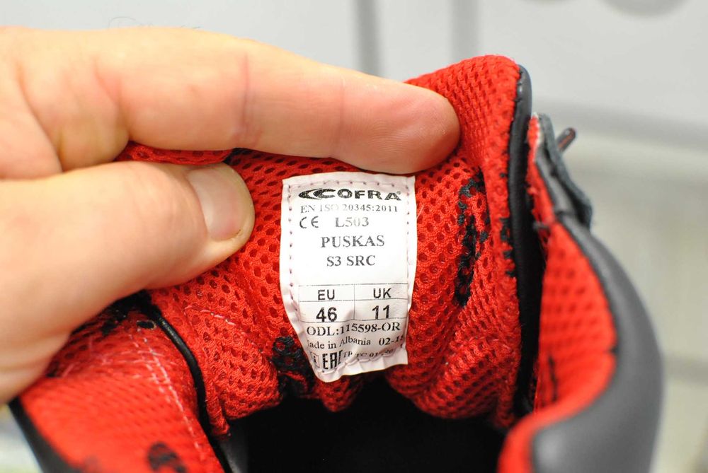 Cofra ghete de piele pentru lucru marimea 46  (2371E21)