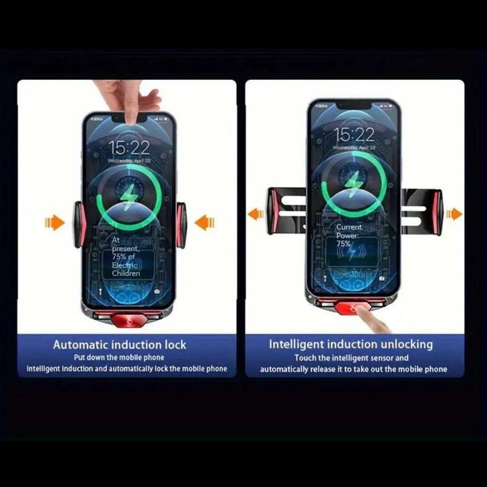 Стойка за телефон с безжично бързо зареждане Digital One SP01032 FJ26