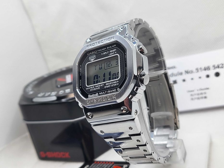 Ceas barbati Casio g shock gmw b5000d Silver clear Nou,Garantie
