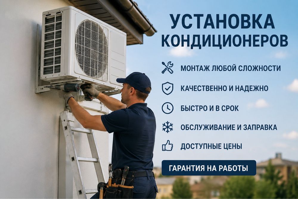 Установка и продажа кондиционера