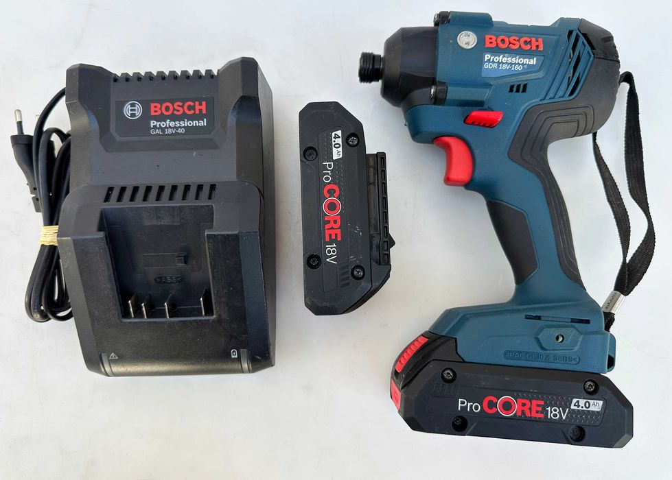 BOSCH GDR 18V-160 - Акумулаторен импакт 2x18V 4.0Ah като нов!