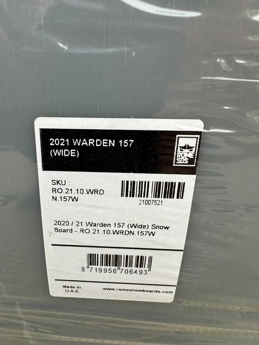placa noua snowboard rome agent warden wide L157cm