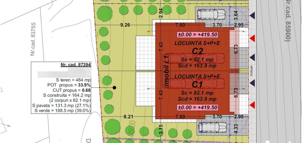 Comision 0% Teren autorizat pentru duplex in Floresti | Str. Fagului