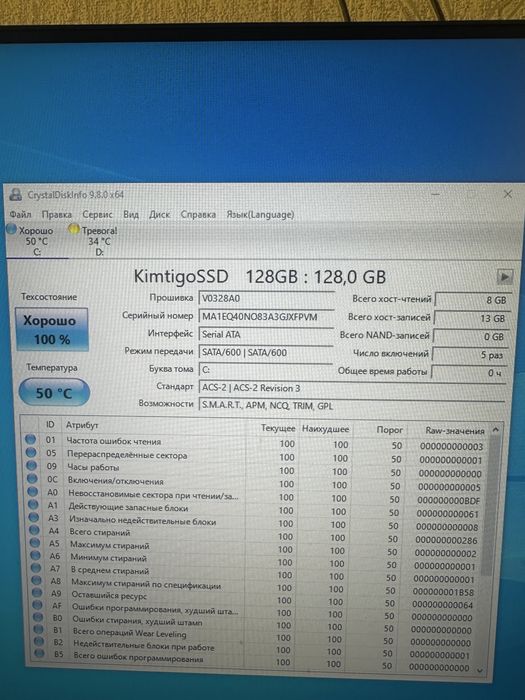 Продам ssd каждые по 128гб